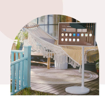 27 tum vridbar/flyttbar Smart TV med inbyggt batteri